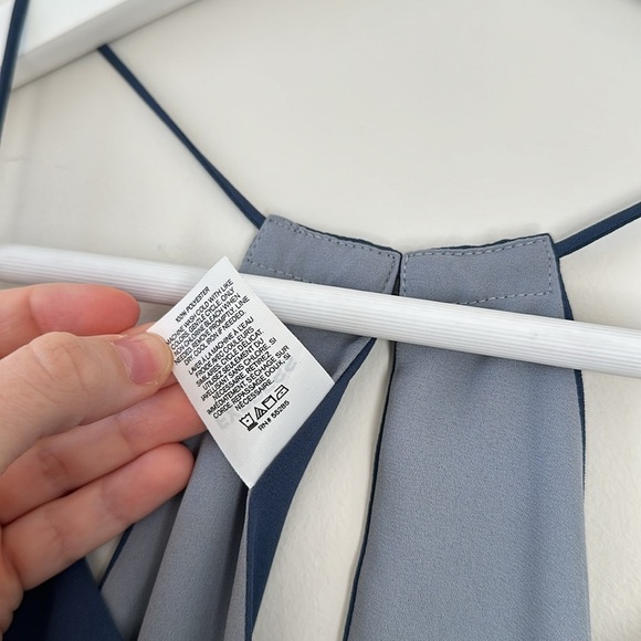 Express Barcelona Tank Top BUNDLE Office Workwear Business Layering Blue White - Picture 11 of 16